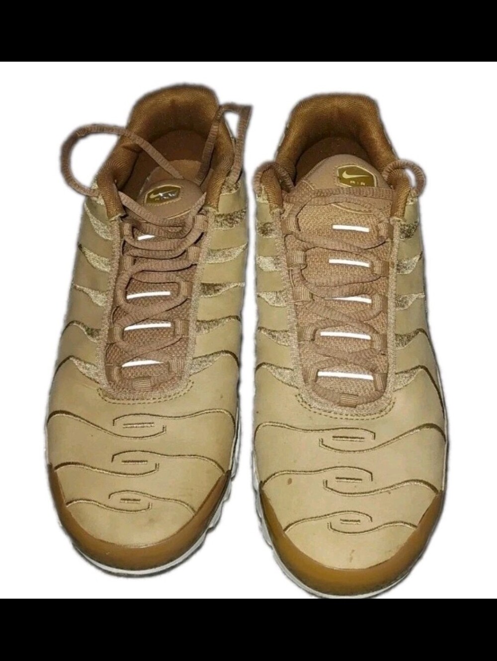 Nike Men's Air Max Plus Tan Low-Top Lace-Up Sneakers